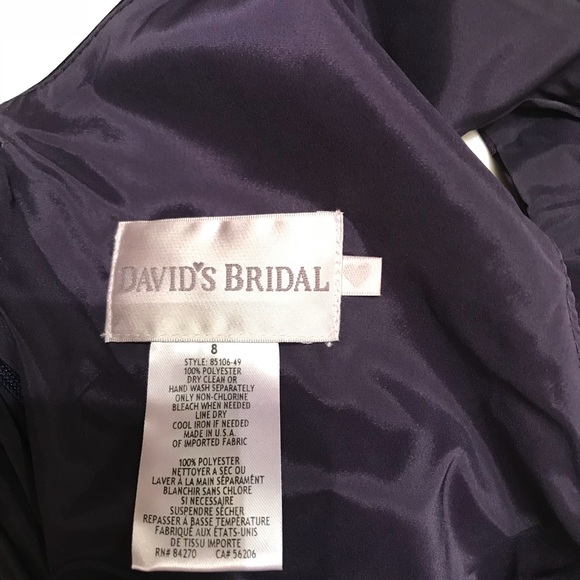 Dark Purple evening dress - Picture 3 of 4